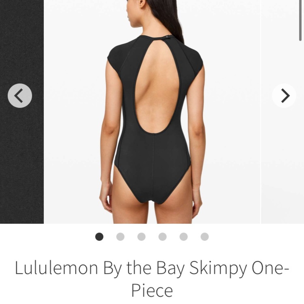 Lululemon by the bay skimpy one piece black 4-10